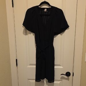H&M Elegant Black Midi Dress